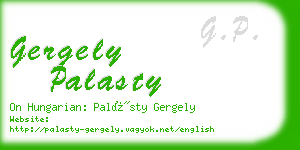 gergely palasty business card